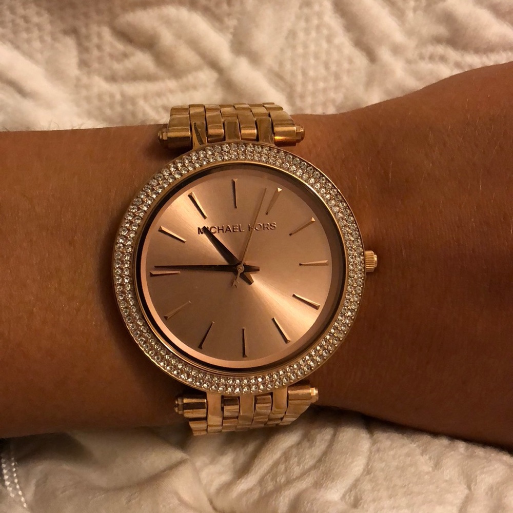 Michael Kors Women's Darci Rose Gold-Tone Watch